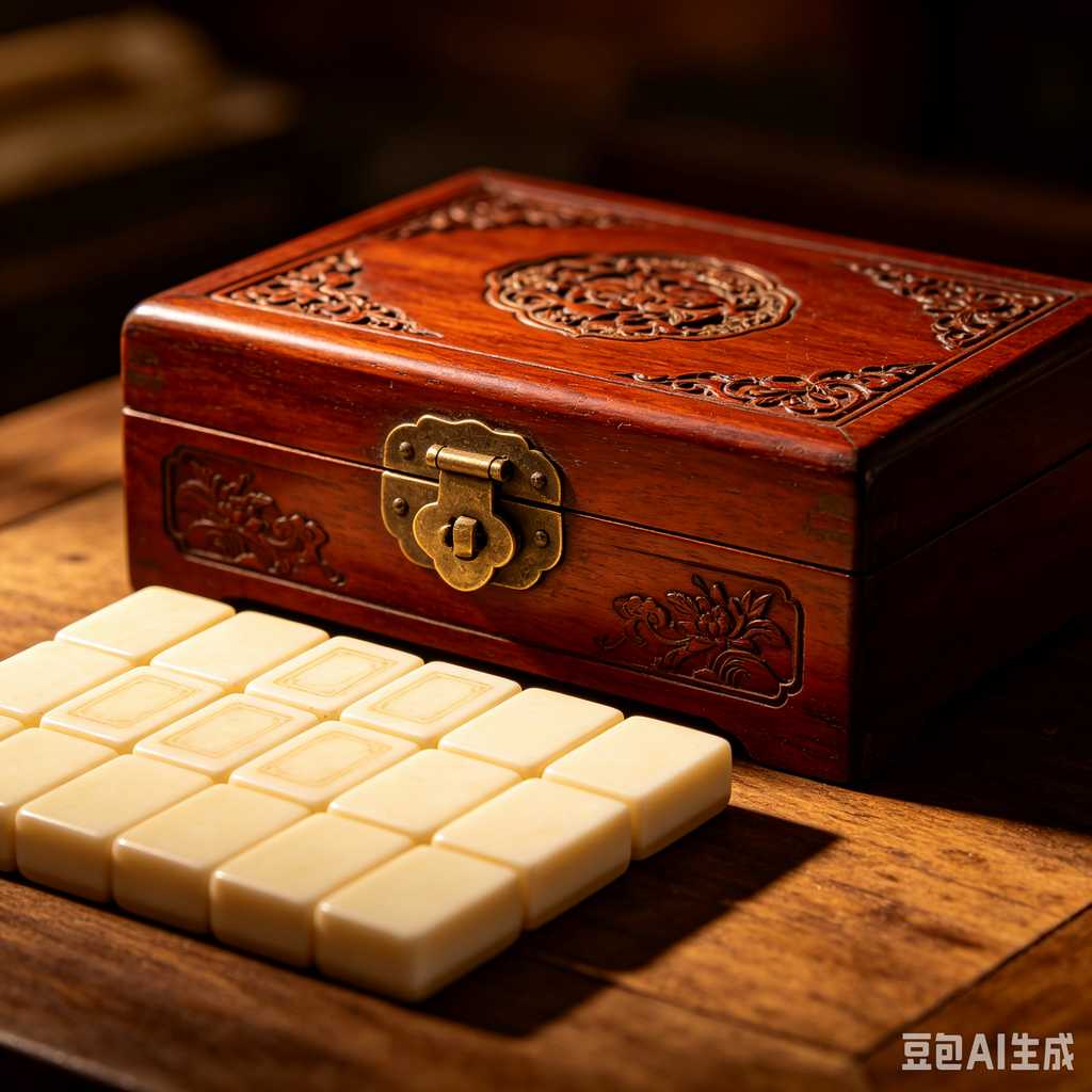 deep print mahjong set